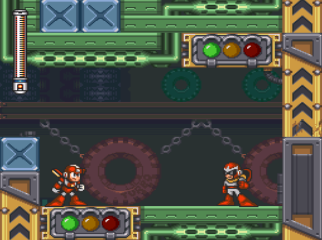 Mega Man 7 screenshot - Turbo Man